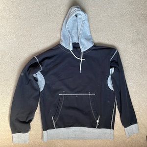 Urban Outfitters/Standard Cloth sz med, blk/grey cotton/polyester blend hoodie